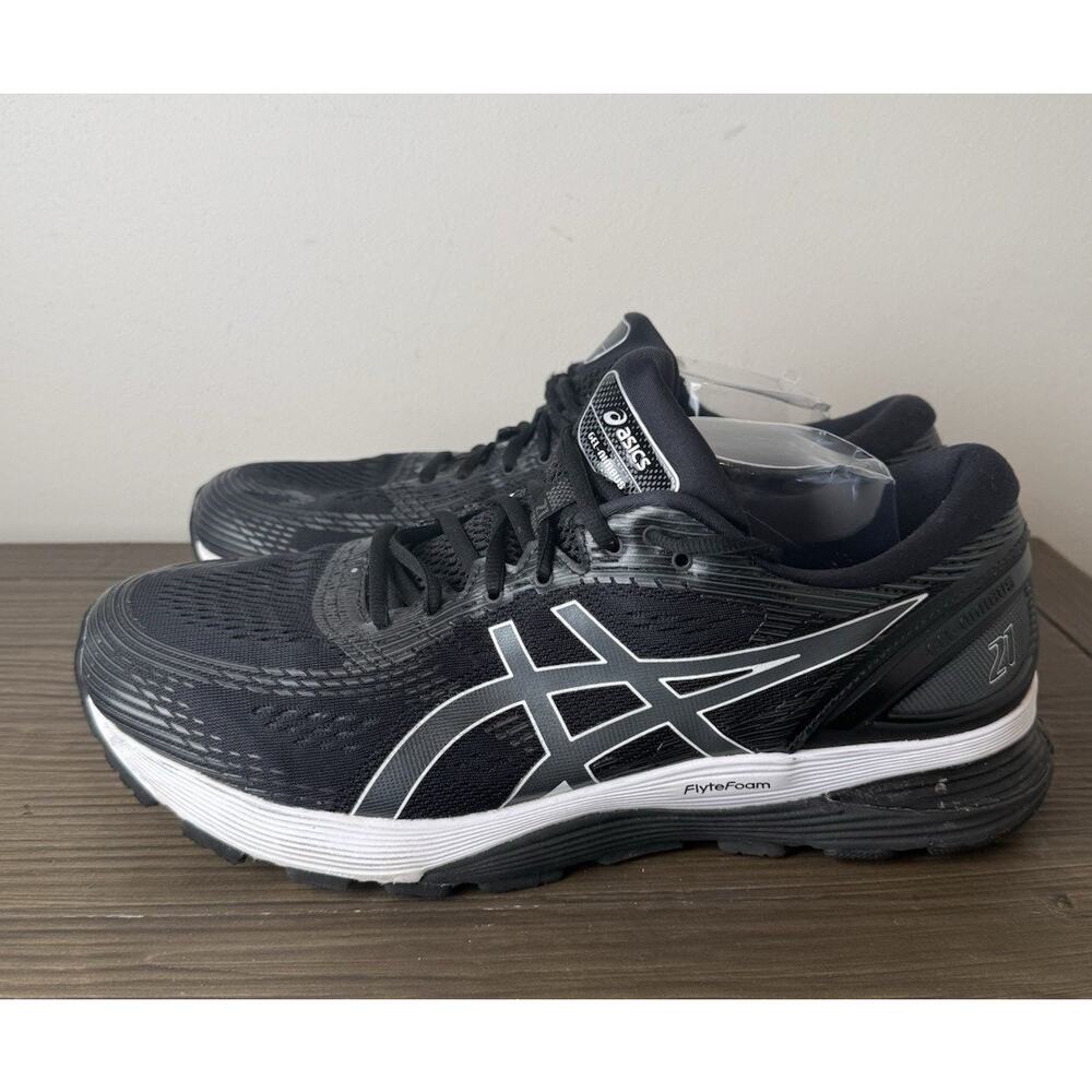 Asics Gel-Nimbus 21 Mens Sz 13 Extra Wide Black Athletic Running Shoes Sneakers